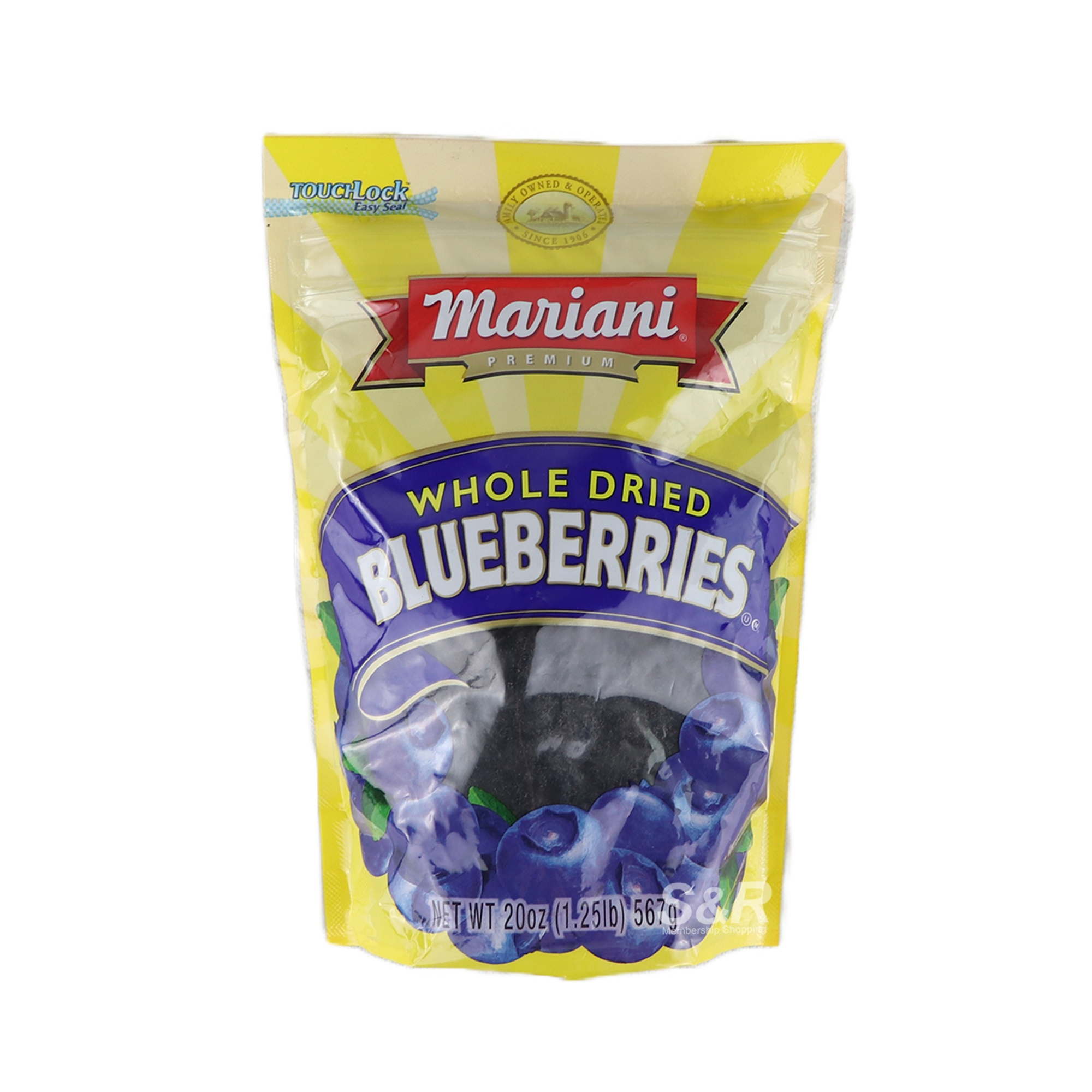 Mariani Whole Dried Blueberries 567g Mariani Whole Dried Blueberries 567g